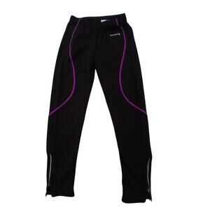 BALEAF Warming Leggings Sz S Black Purple Bike REFLECTIVE Hiking Yoga Gym Run